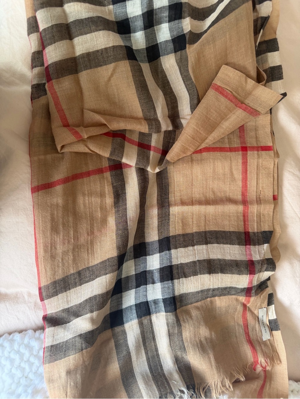 Burberry Silk Gauze Scarf - Picture 3 of 3